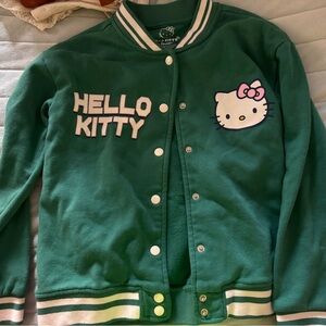 Hello Kitty Green Jacket with White Accents